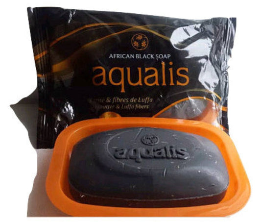 Aqualis African Black Soap Shea Butter & Luffa Fibers