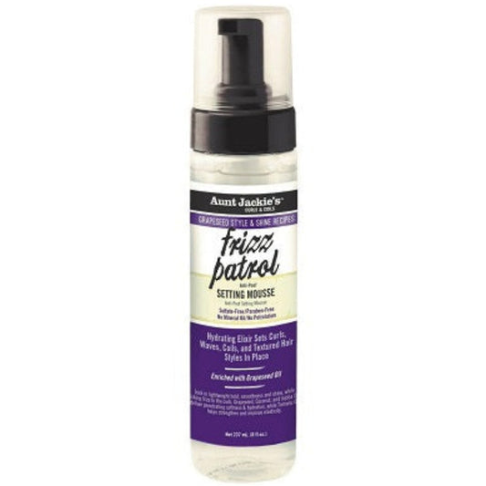 Aunt Jackie's Frizz Patrol Anti-Poof Setting Mousse 244ml