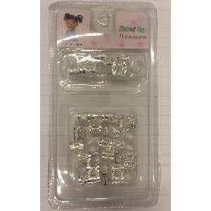 Braid Hair Cuffs Gold/Silver 40 Pcs