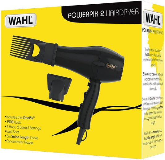 Wahl Hairdryers for Women Powerpik 2 Hair Dryer with Pik Attachment